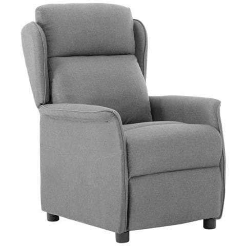Poltrona reclinabile Grigio chiaro 67.5 x 93.5 x 101.5 cm - Foto 1