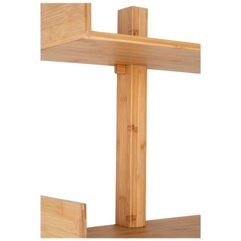 Mensola Villa - Marrone - Bamboo - 50x20x180 Cm - Foto 6
