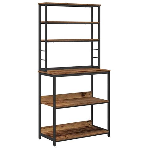 Mensola da cucina Legno vecchio 80 x 40 x 168 cm - Foto 1