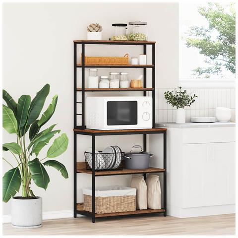 Mensola da cucina Legno vecchio 80 x 40 x 168 cm - Foto 2