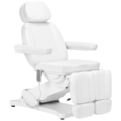 poltrona cosmetica elettrica Classic 2 motori pedi bianca - Foto 1