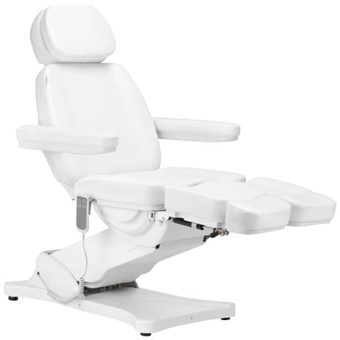 poltrona cosmetica elettrica Classic 2 motori pedi bianca - Foto 4