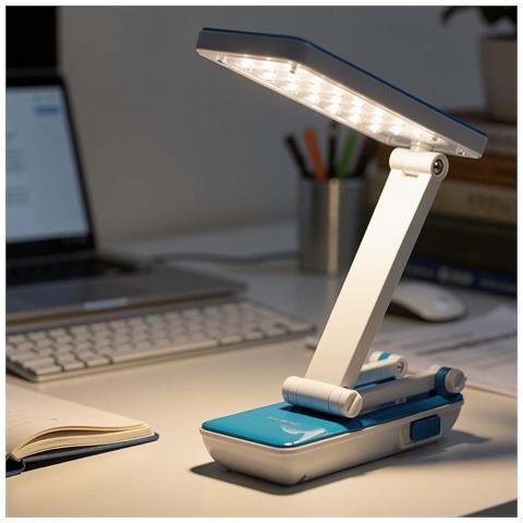 Lampada Da Scrivania 24 Led Smd 3 Intensità Regolabili Pieghevole - Foto 5