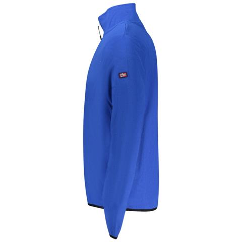 FELPA BLU DA UOMO CON CERNIERA NORVEGIA 1963 - Colore: Blu, Taglia: S - Foto 3