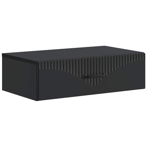 Tavolino da Parete Laterale Nero 59 x 34,5 x 17 cm - Foto 1