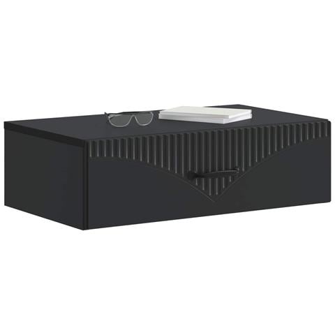 Tavolino da Parete Laterale Nero 59 x 34,5 x 17 cm - Foto 2