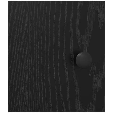 Armadio da Notte 2 pz Rovere Nero Legno ingegnerizzato - Foto 9