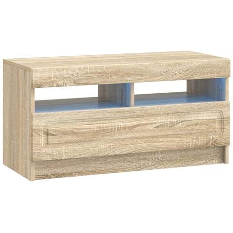 Mobile TV LED a 5 pezzi Rovere Sonoma Legno ingegnerizzato - Foto 2