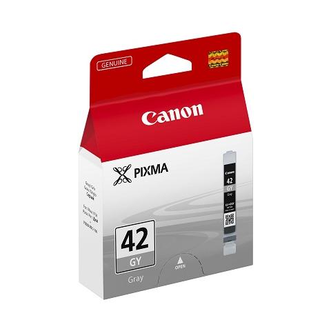 CLI-42GY Cartuccia Ink Originale Grigio a Base acqua per Canon PIXMa PRO 100 Capacità 492 Pagine - Foto 2