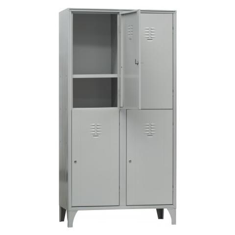Armadietto Spogliatoio Scuola Prof. 50 Cm. a 4 Posti Cm. 100X50X195H Multispogliatoio - Monoblocco - Foto 1