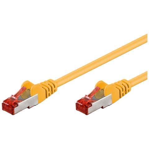 ICOC CCA6F-050-YE - Cavo di rete Patch in CCA Schermato Cat. 6 Giallo F / UTP 5m Bulk - Foto 1
