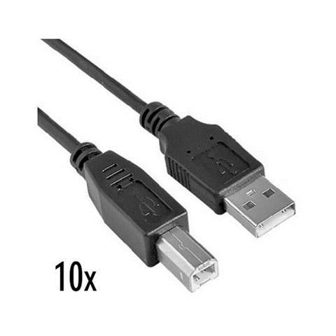 10x Cavo Usb 2.01.8mt M / M A / B - Foto 1