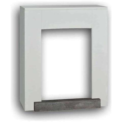 Xaralyn Hamar Cornice Per Caminetto In Legno Mdf Stile Moderno E Lineare Bianco - Foto 1