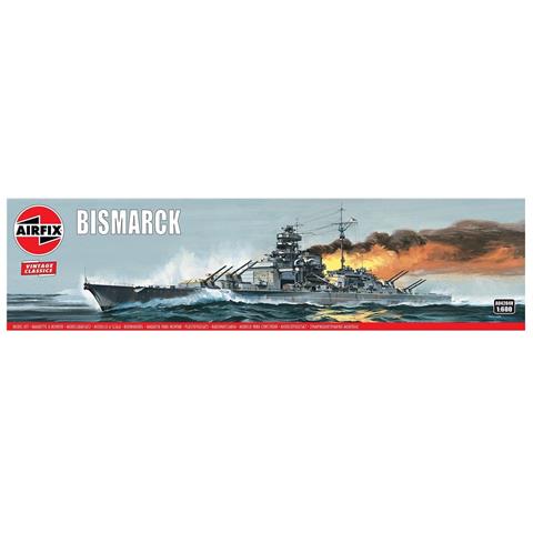 Bismarck Modello di nave militare Kit di montaggio 1:600 - Foto 1
