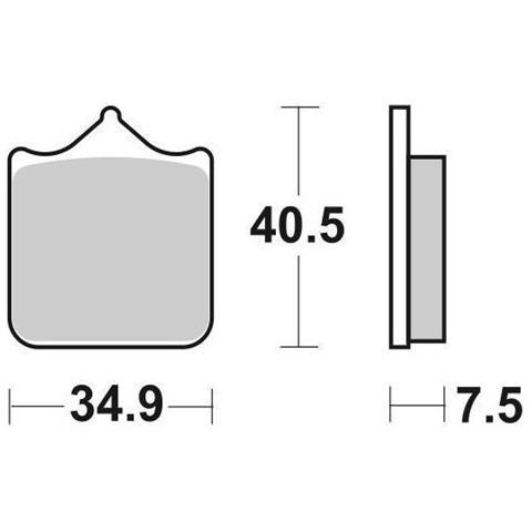 Set 4 Pastiglie Freno 762hs - Foto 1