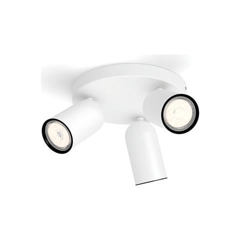 Lampada Da Soffitto Con Tre Faretti Pongee Nero 82x224x224 Mm Metallo - Foto 1