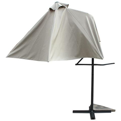 Alcudia Ombrellone Decentrato Rotondo Ecru Ø 3m - Foto 3