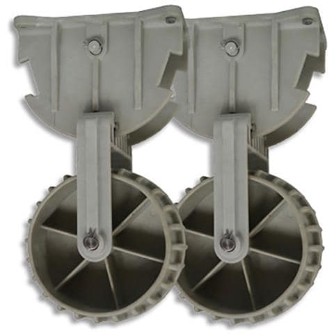 Ruote Di Poppa Ribaltabiliper Alaggio E Varo Canotti Pneumatici, Barche In Alluminio E Vetroresina.fabbricate In Materiale Plastico, Portata Massima Motore Incluso Kg. 110.montaggio Sullo Specchio Di Poppa. Altezza Mm. 300, Ruote Mm 135 - Foto 1