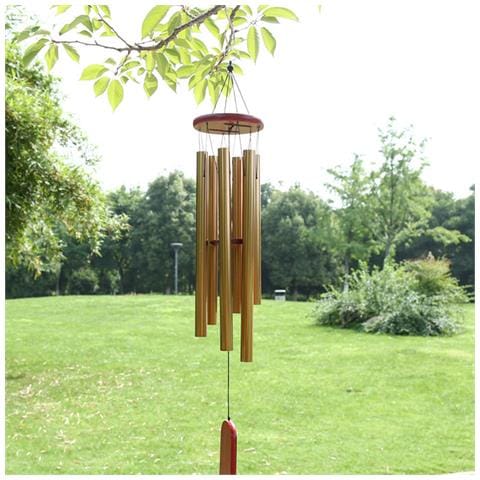 Campanelli Eolici Per Giardini E Cortili - 6 Tubi Silver - Foto 5