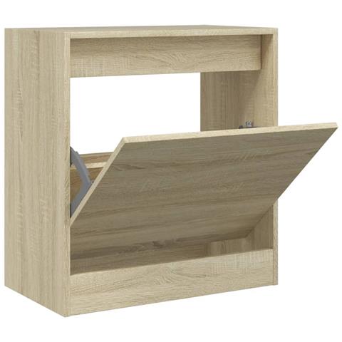 Scarpiera Rovere Sonoma 60x34x63,5 Cm In Legno Multistrato - Foto 2