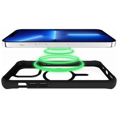 Cover Per Iphone 14 Pro Max Rinforzata Ibrida Compatibile Con Magsafe, Trasparente - Foto 3