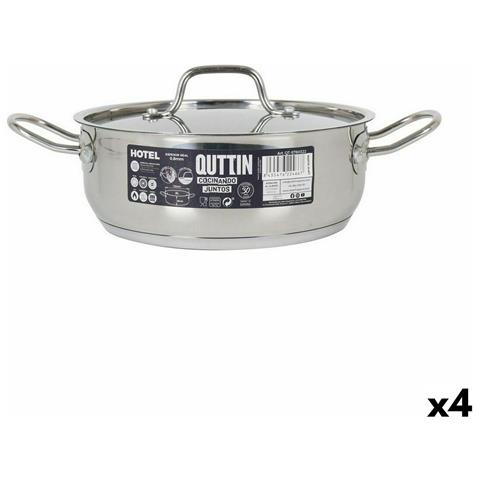 Casseruola Con Coperchio Quttin Hotel Acciaio Ø 22 X 8 Cm (4 Unità) - Foto 1