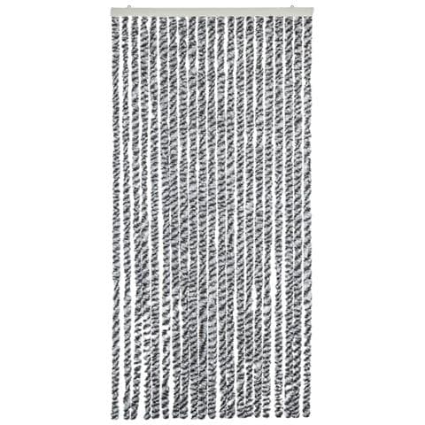 Tenda Antimosche Grigia Nera E Bianca 100x220 Cm In Ciniglia - Foto 3