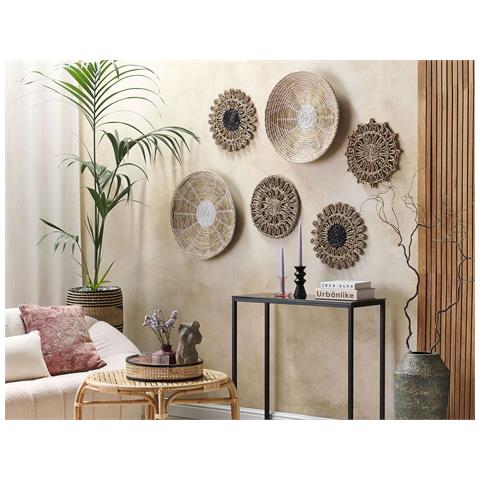 Set Di 6 Decorazioni Da Parete Alghe Marine Multicolore Pintano - Foto 1