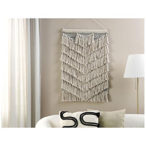 Decorazione Da Parete Cotone Beige 60 X 106 Cm Kotra - Foto 1