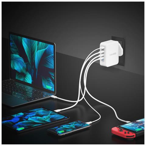 JUP43130F-FN Caricatore GaN USB-C® a 4 porte da 130W - UK - Foto 2