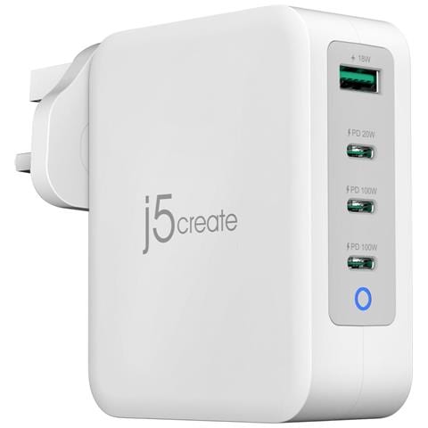 JUP43130F-FN Caricatore GaN USB-C® a 4 porte da 130W - UK - Foto 1