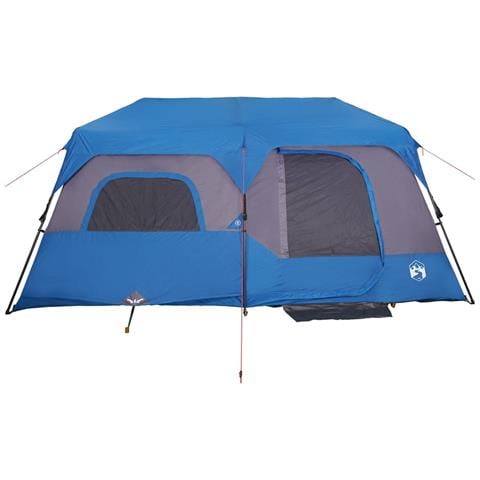 Tenda Campeggio 9 Persone Blu Rilascio Rapido Impermeabile - Foto 9