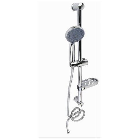Trade Shop - Saliscendi Doccia Bagno Asta Colonna 70 Cm Portasapone Doccetta Multigetto 79821 - Foto 1