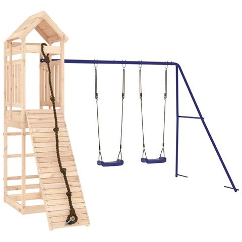 Set Da Gioco Da Esterno In Legno Massello Di Pino - Foto 2