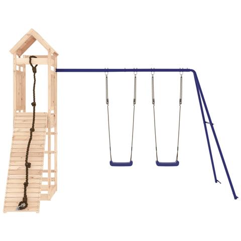 Set Da Gioco Da Esterno In Legno Massello Di Pino - Foto 3