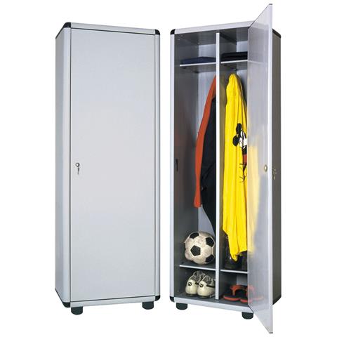 Armadietto Spogliatoio Doppio Sporco Pulito Easy L 59 X P 40 X H 175 Cm Grigio Chiaro - Foto 1