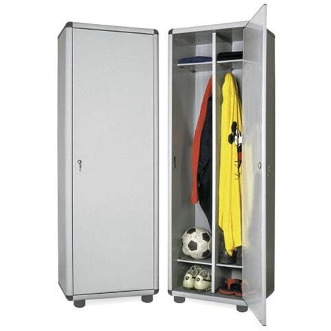 Armadietto Spogliatoio Doppio Sporco Pulito Easy L 59 X P 40 X H 175 Cm Grigio Chiaro - Foto 2
