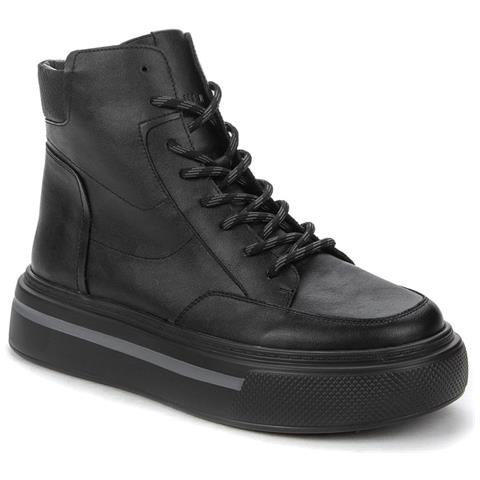 Black Casual Closed Booties Stivaletti Sintetico E Tessile Scarpe Donna Nero Eu 36, 838186/06-02 - Foto 1