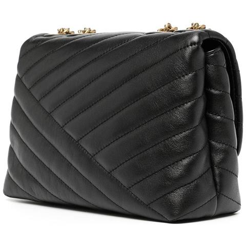 Kira Chevron Small Bag Borsa Tracolla Corssbody Pelle Borse Donna Nero Eu One Size, 90452-001 - Foto 2