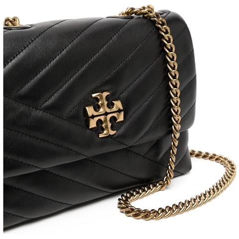 Kira Chevron Small Bag Borsa Tracolla Corssbody Pelle Borse Donna Nero Eu One Size, 90452-001 - Foto 3