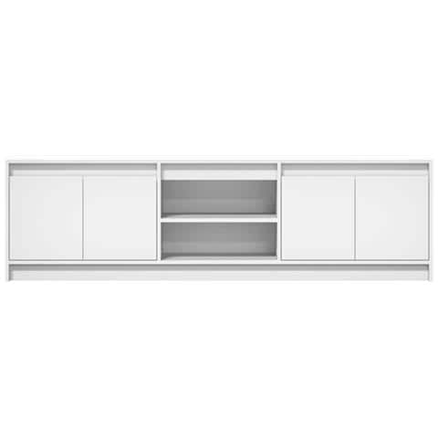 Mobile Porta TV con LED Bianco 180x34x50cm in Truciolato - Foto 2