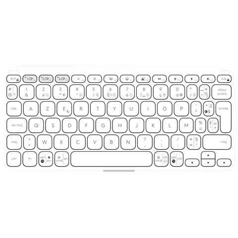 Keys-To-Go 2 tastiera Universale Bluetooth AZERTY Francese Bianco - Foto 2
