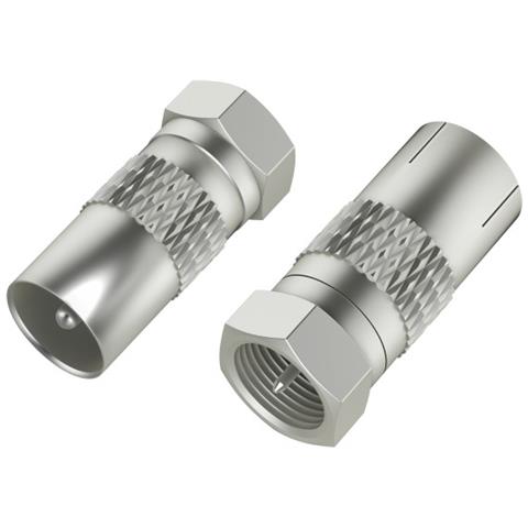 00205315 connettore coassiale Tipo F 1 pz - Foto 1