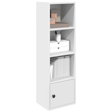 Libreria Bianca 31x24x102 Cm In Legno Multistrato - Foto 1