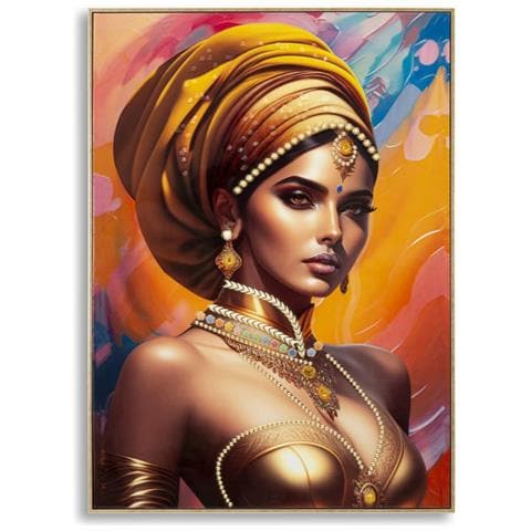 Stampa Su Tela Africa 23 - Multicolore - Legno - 72x4,5x102 Cm - Foto 1