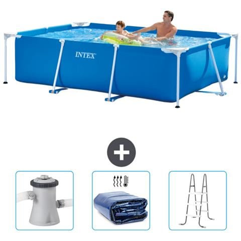 Piscina Fuori Terra - Rettangolo - 260x160x65 Cm - Blu - Include Accessori Coordinati Cb83 - Foto 1