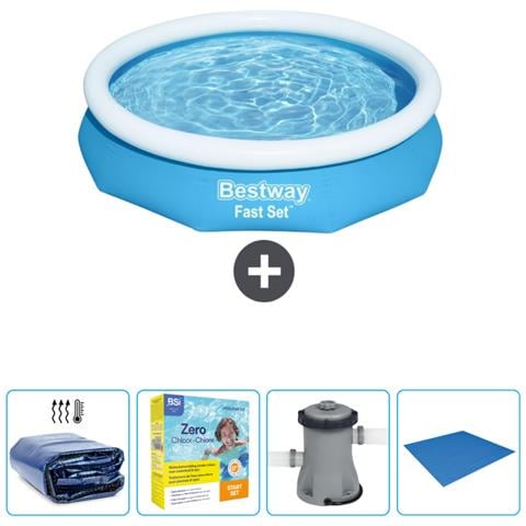 Piscina Fuori Terra - In Giro - 305x66 Cm - Blu - Include Accessori Coordinati Cb6 - Foto 1