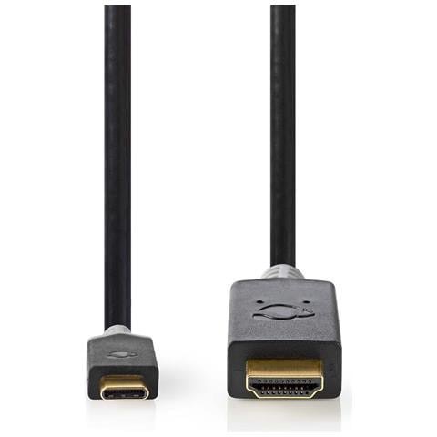 Cavo Usb CCBW64655AT20 3.2 Gen 1 Usb-c Maschio a Hdmi Maschio Colore Nero / Oro - Foto 2