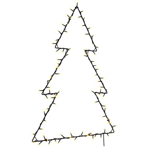 Luci di Natale Albero di Natale Silhouette 115 LED Bianco Caldo - Foto 1