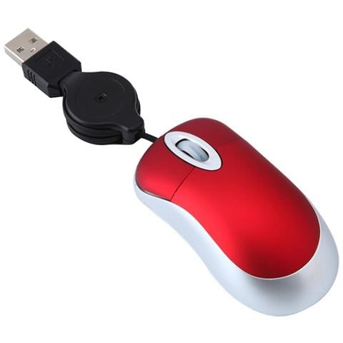 Mini Mouse Retrattile - Design Compatto Per Una Facile Portabilità Red - Foto 2